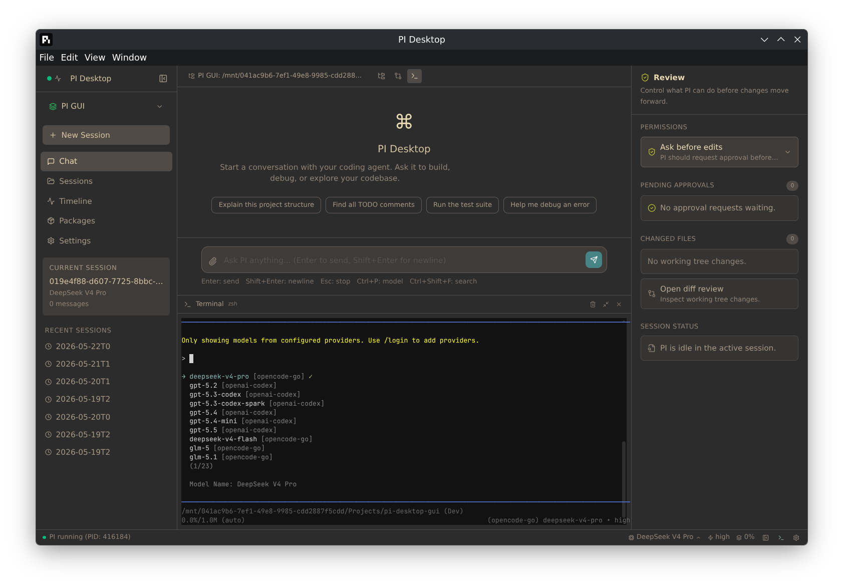 PI Desktop — overview