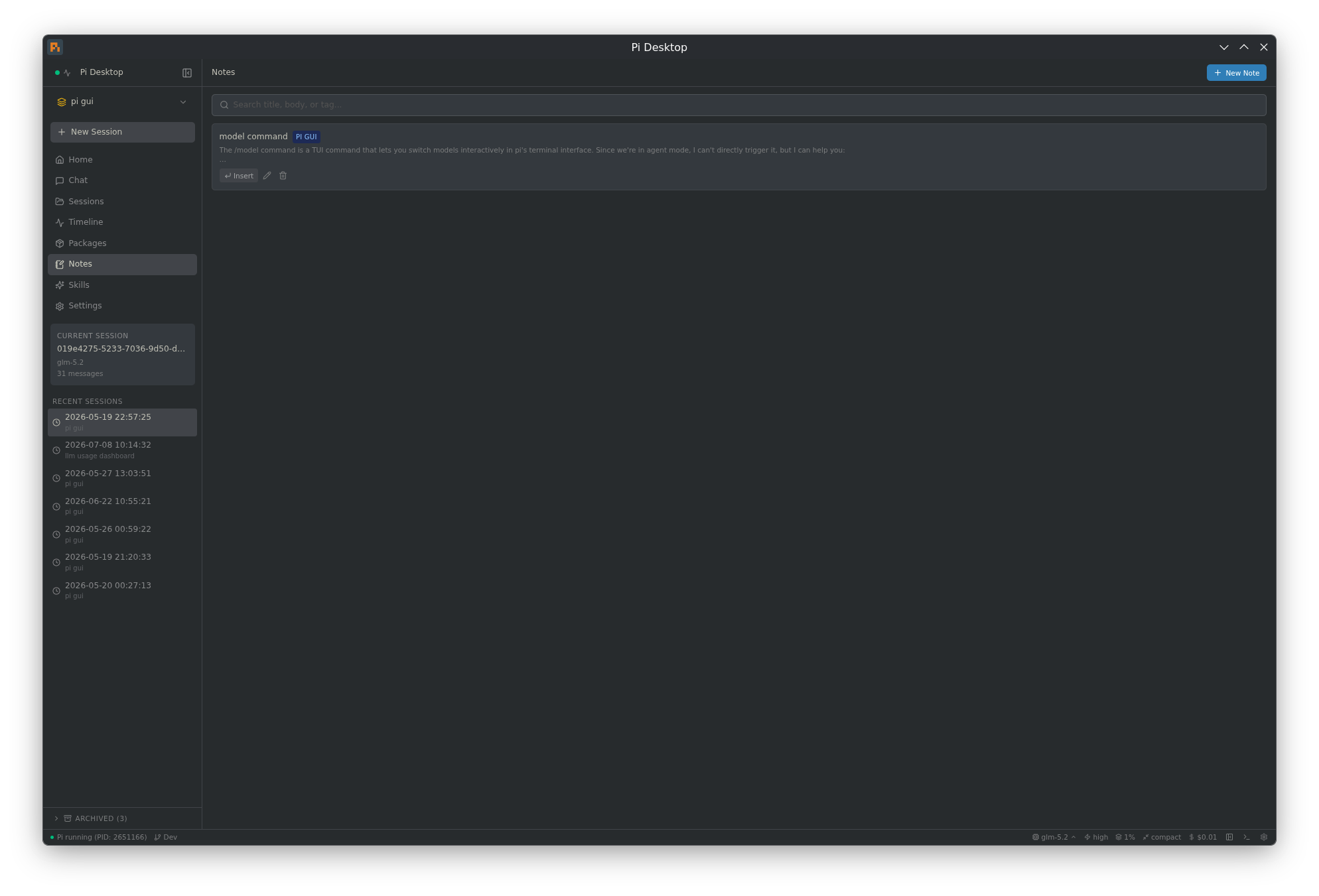 Pi Desktop — notes